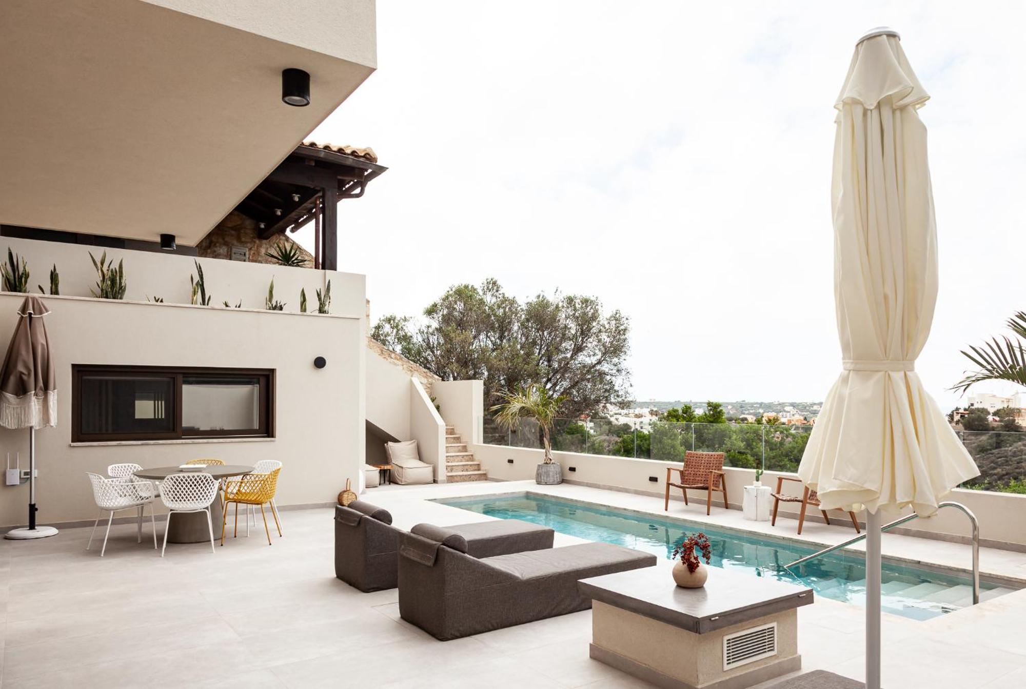 Orama Luxury Suite 3 Bedrooms With Private Pool Херсонісос Екстер'єр фото